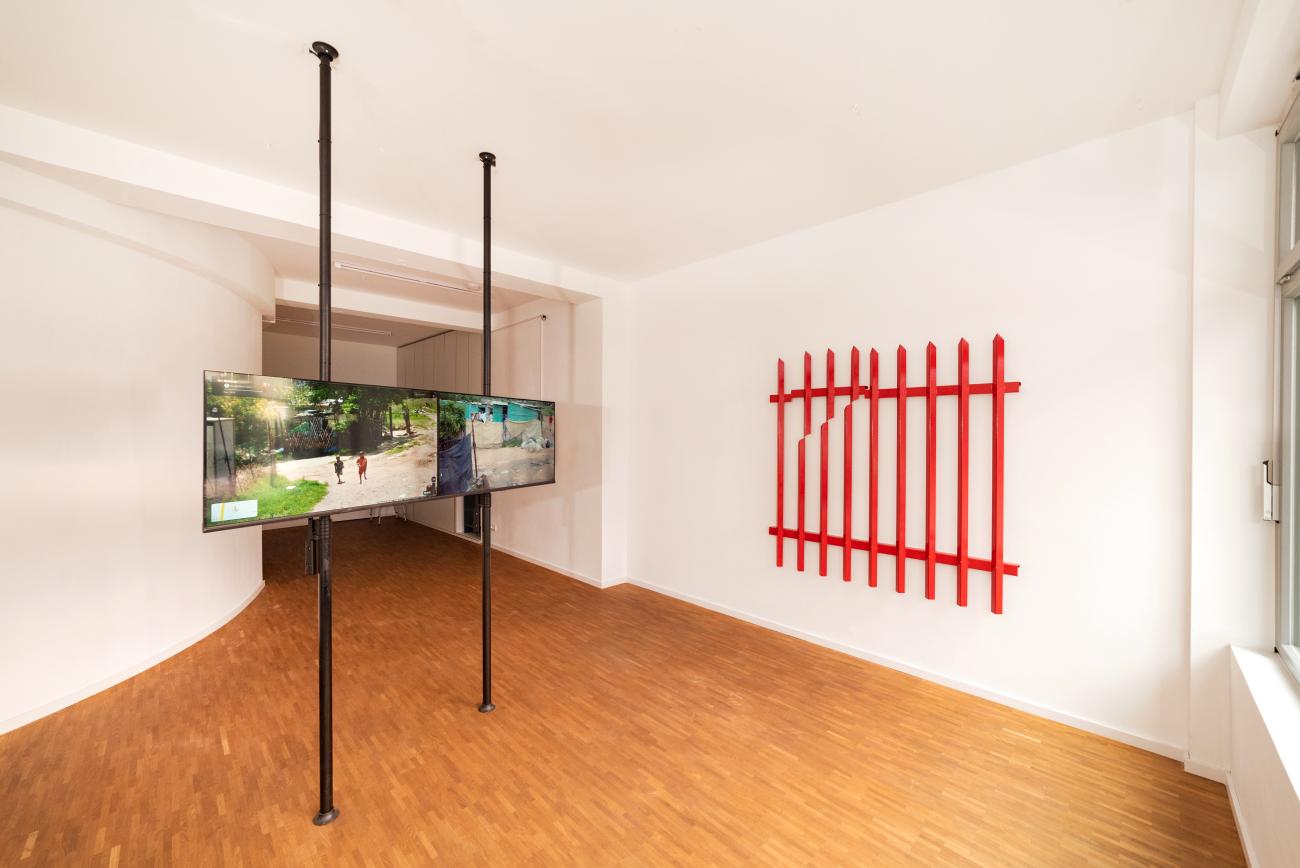 Installation view of Blurry Gazes by Anna Boldt and Mathias Weinfurter