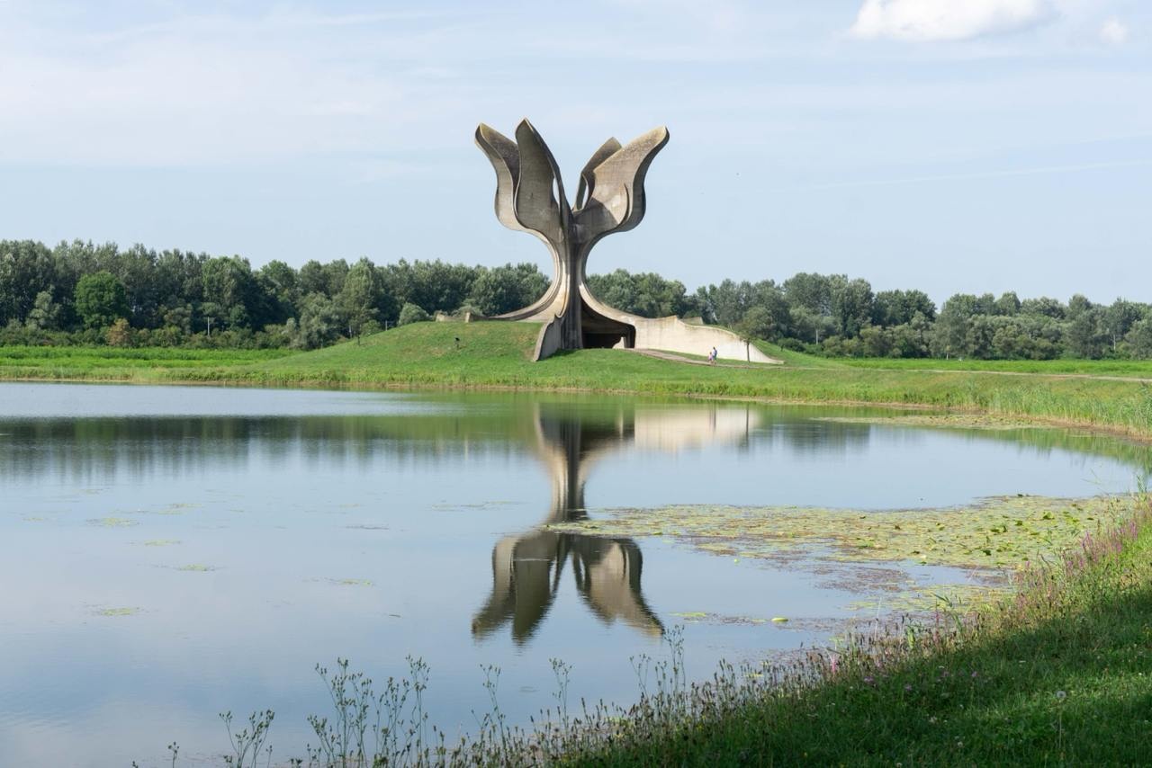 Jasenovac Memorial, 1959–66, Jasenovac, Croatia, designed by Bogdan Bogdanović.