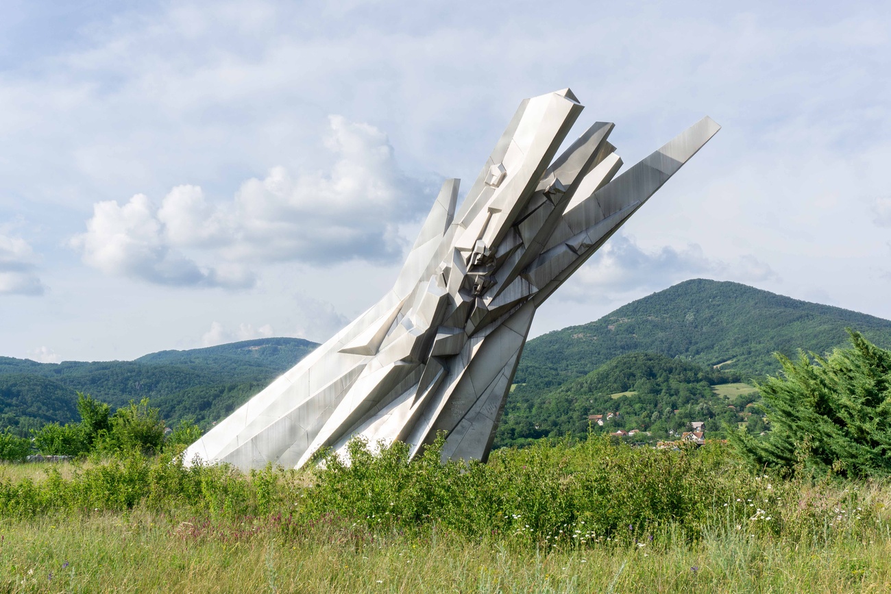 Monument to Courage, 1969, Ostra, Serbia, designed by Miodrag Živković and Svetislav Ličina.